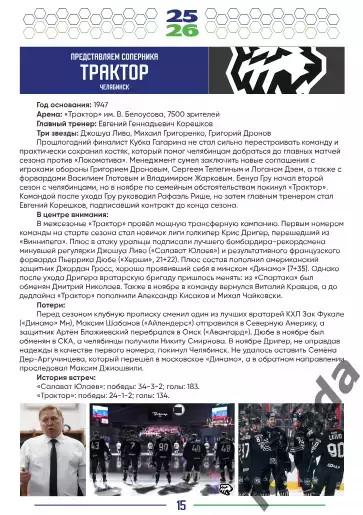 Салават Юлаев Уфа - Спартак Москва / Сибирь / Трактор - 2025 /2026.официальная. 6