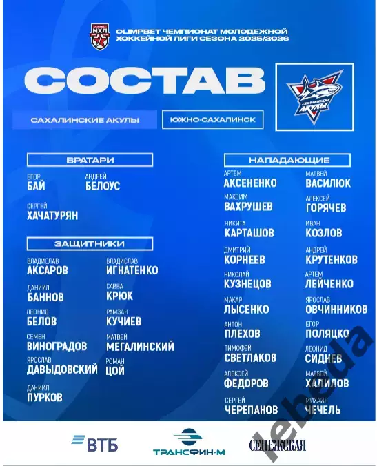 МХК Динамо Москва - Сахалинские Акулы - 2025-2026 г. (25.02.26) официальная 2