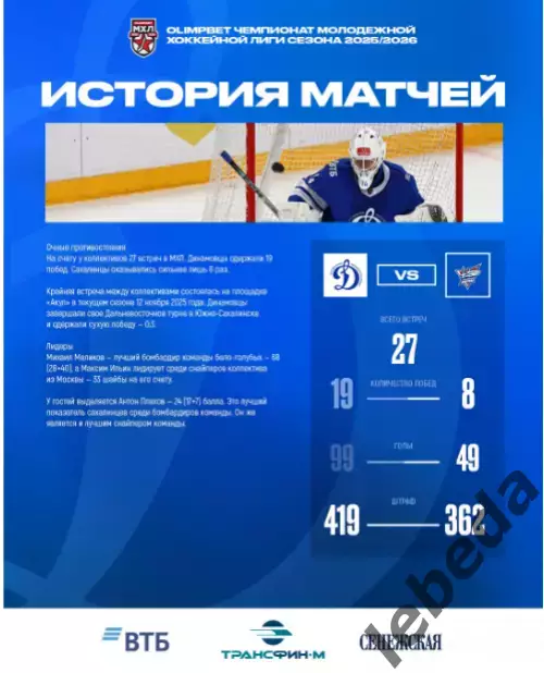 МХК Динамо Москва - Сахалинские Акулы - 2025-2026 г. (25.02.26) официальная 5