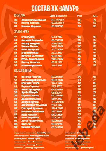 Авангард Омск - Амур Хабаровск - 2025-2026 г. (22.02.26.) официальная 3