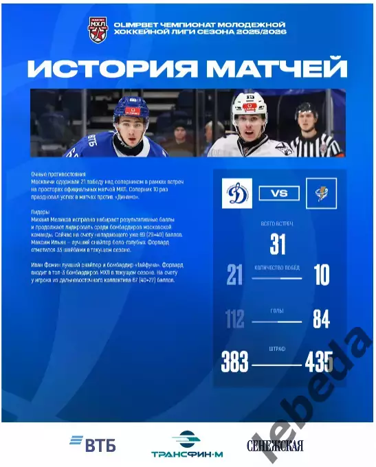 МХК Динамо Москва - Тайфун Владивосток - 2025-2026. (27.02.26) официальная 4