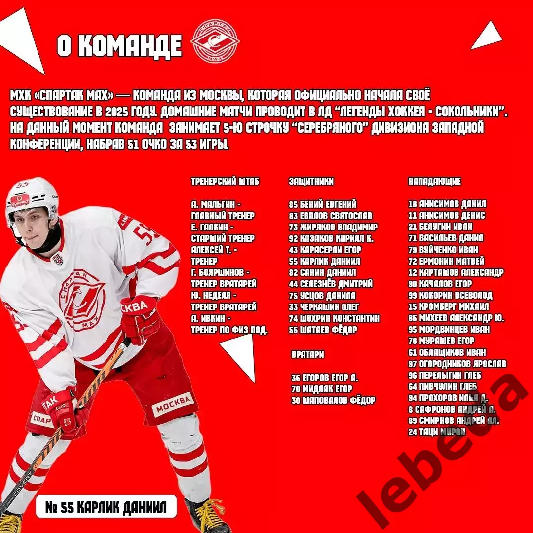 МХК Динамо-Карелия - МХК Спартак МАХ - 2025-2026 год. (2.03.26.) официальная. 5