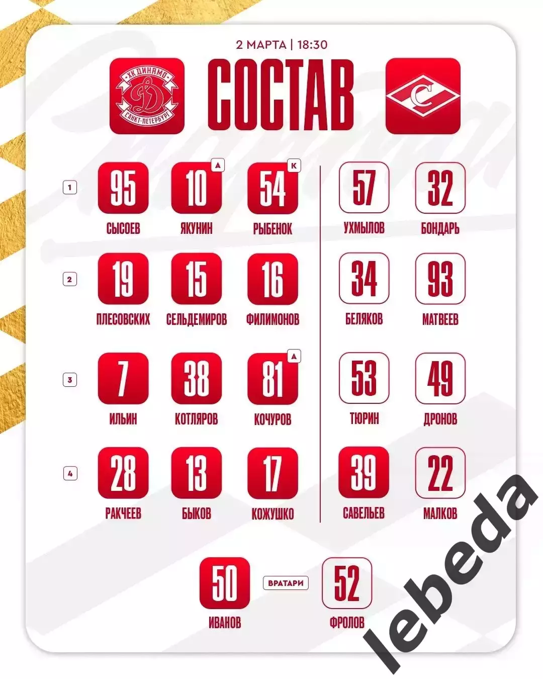 МХК Динамо СП - МХК Спартак Москва - 2025 / 2026 год.(2.03.26.) 2