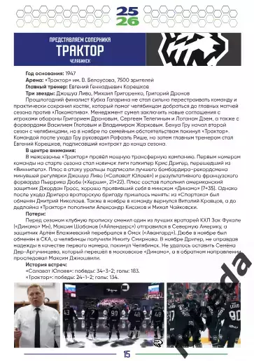 Салават Юлаев Уфа - Спартак Москва / Сибирь / Трактор - 2025 /2026.официальная. 6