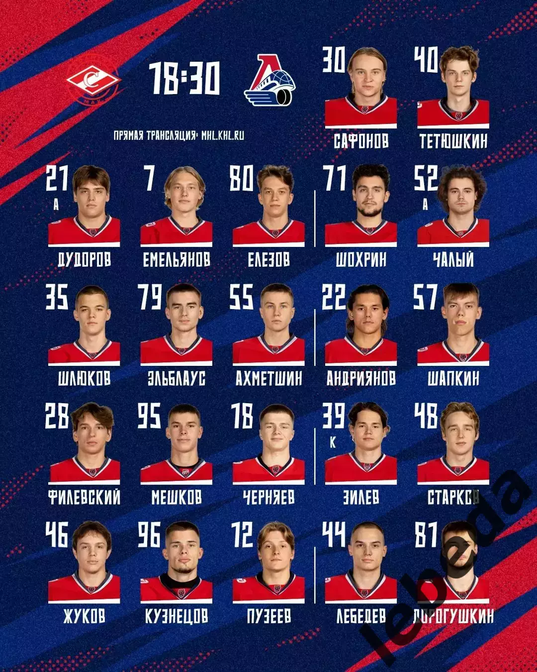 МХК Спартак МАХ - Локо Ярославль - 2025 / 2026 год. (03.02.2026.) 2