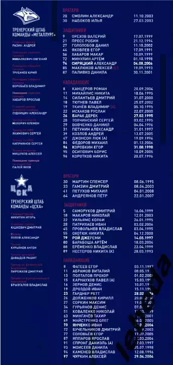 Металлург Магнитогорск - ЦСКА - 2025-2026 год. (21.09.25.) официальная. 5