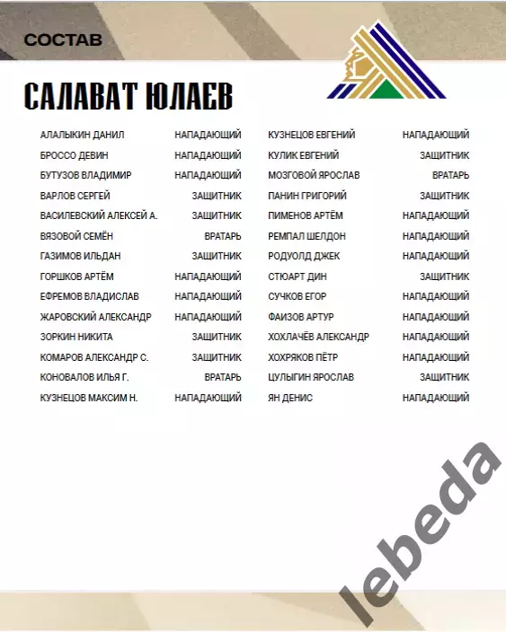 Адмирал Владивосток - Салават Юлаев Уфа - 2025 / 2026 г.(3-5.03.26.) официальная 6
