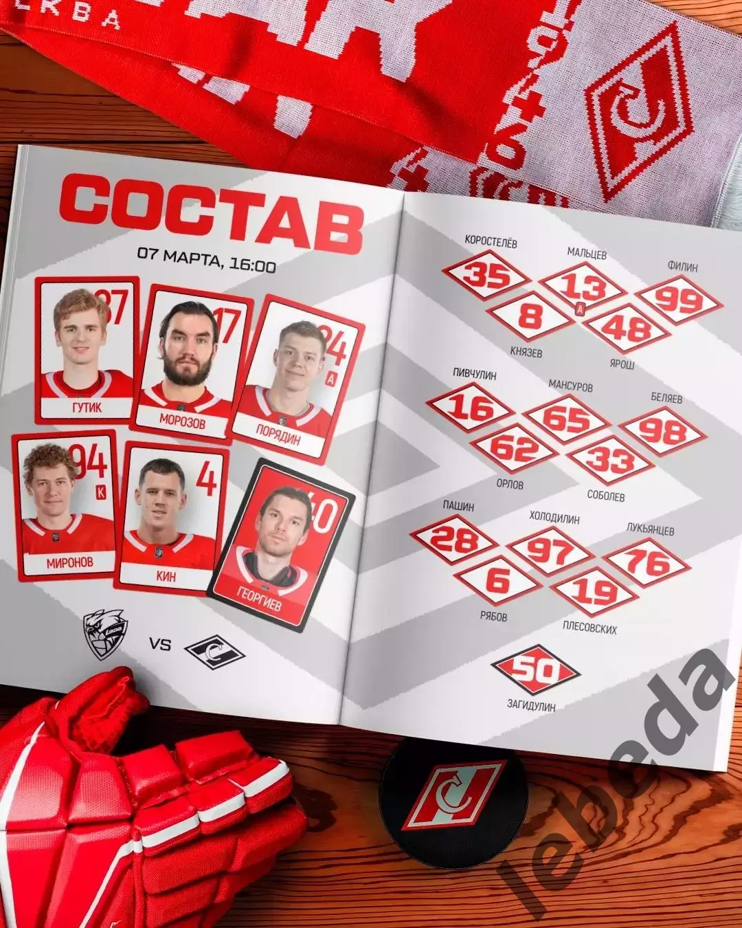 Лада Тольятти - Спартак Москва - 2025 / 2026 год. (7.03.26.) 2