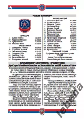 Академия СКА СП - Локо Ярославль / Алмаз Череповец / Тула - 2025 / 2026.Официаль 5