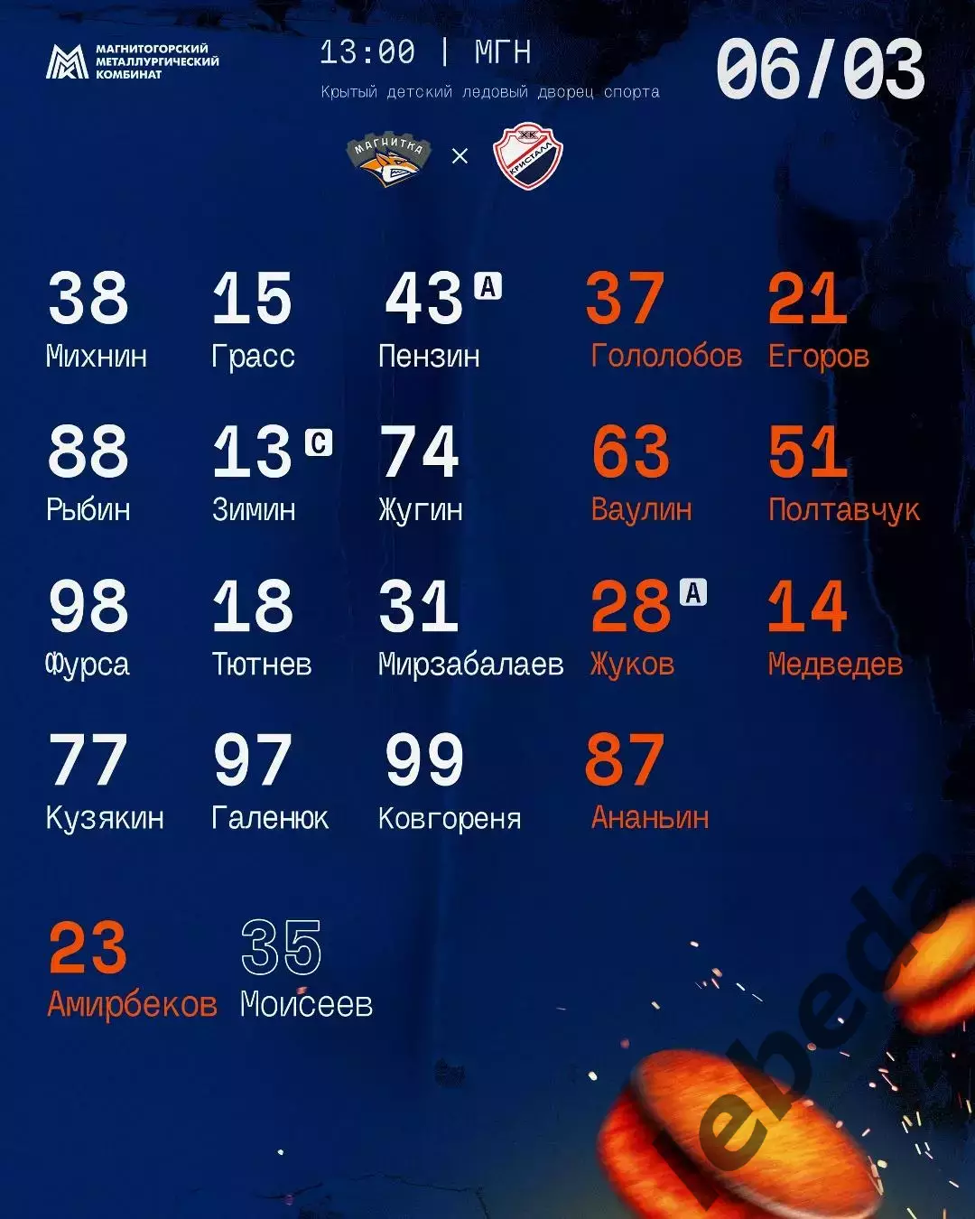 Магнитка МГ - Кристалл Саратов - 2025 / 2026 г. (6.03.26.) 1