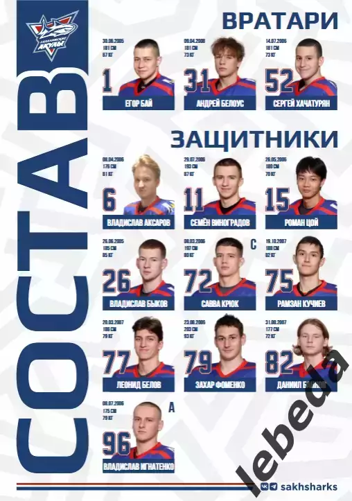 Сахалинские Акулы - Красная Армия (Москва) - 2025 / 2026 год. (20.09.25.) 2