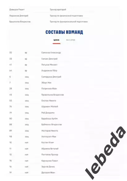 ЦСКА - ХК Сочи - 2025 / 2026. (10.03.26.) Официальная. 4