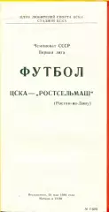 ЦСКА - РСМ (Ростов-на-Дону) - 1989 г. (28.05.89.)