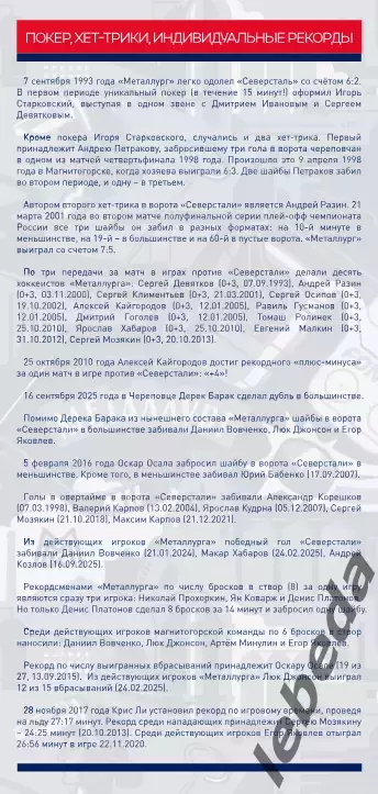 Металлург Магнитогорск - Северсталь Череп - 2025-2026 г. (24.02.26.) официальная 3