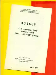 ЦСКА - Арарат Ереван - 1990 г. (28.04.90.)