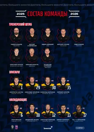 Северсталь Череповец - Локомотив Ярославль - 2025 / 2026 г. (13.10.25.) Официал. 1
