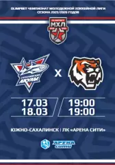 Сахалинские Акулы - Амурские Тигры Хабаровск - 2025 / 2026 год. (17-18.03.26.)