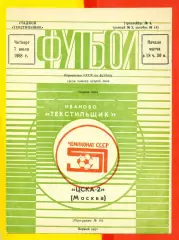 Текстильщик Иваново - ЦСКА-2 - 1988 год. (7.07.88.)
