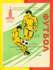 Шинник Ярославль - Пахтакор Ташкент 29.08 - 1988 год. (29.08.88.)