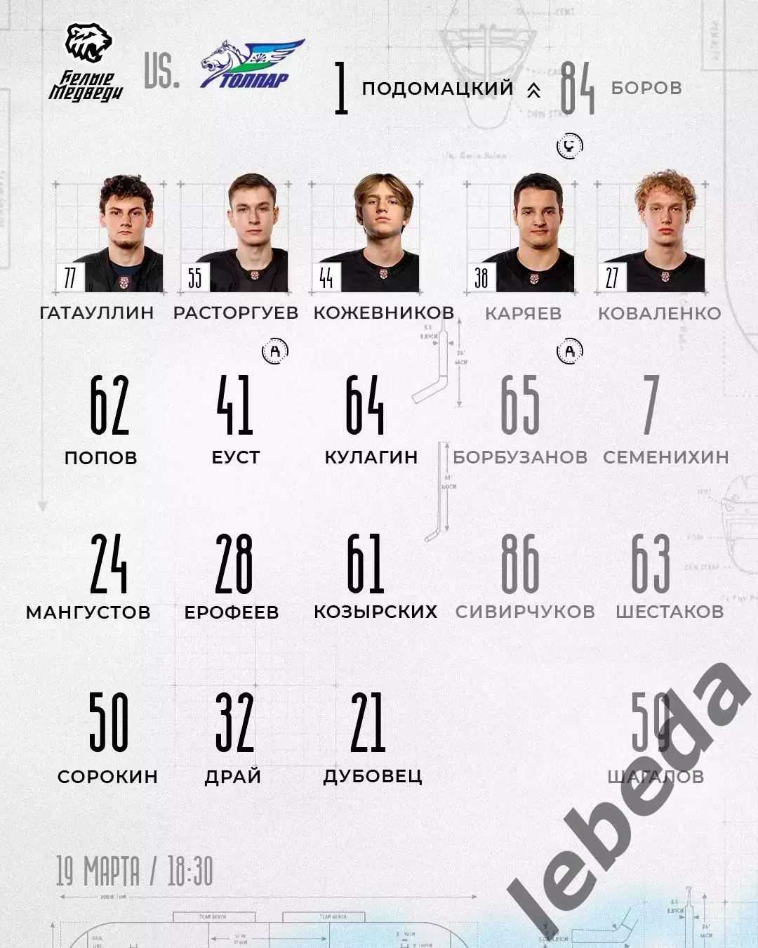 Белые Медведи Челябинск - Толпар Уфа - 2025 / 2026 год. (19.03.26.) 1