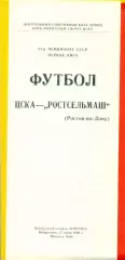 ЦСКА - Ростсельмаш (Р/Дон) - 1988 год.(17.07.88.)