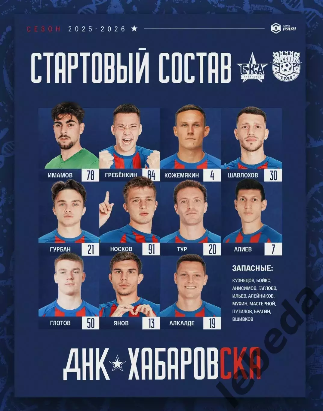 СКА Хабаровск - Арсенал Тула- 2025 / 2026 год. (22.03.26.) 1