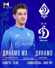 Динамо Махачкала (молодеж) - Динамо Москва (молодеж) - 2026 год. (6.03.26.)