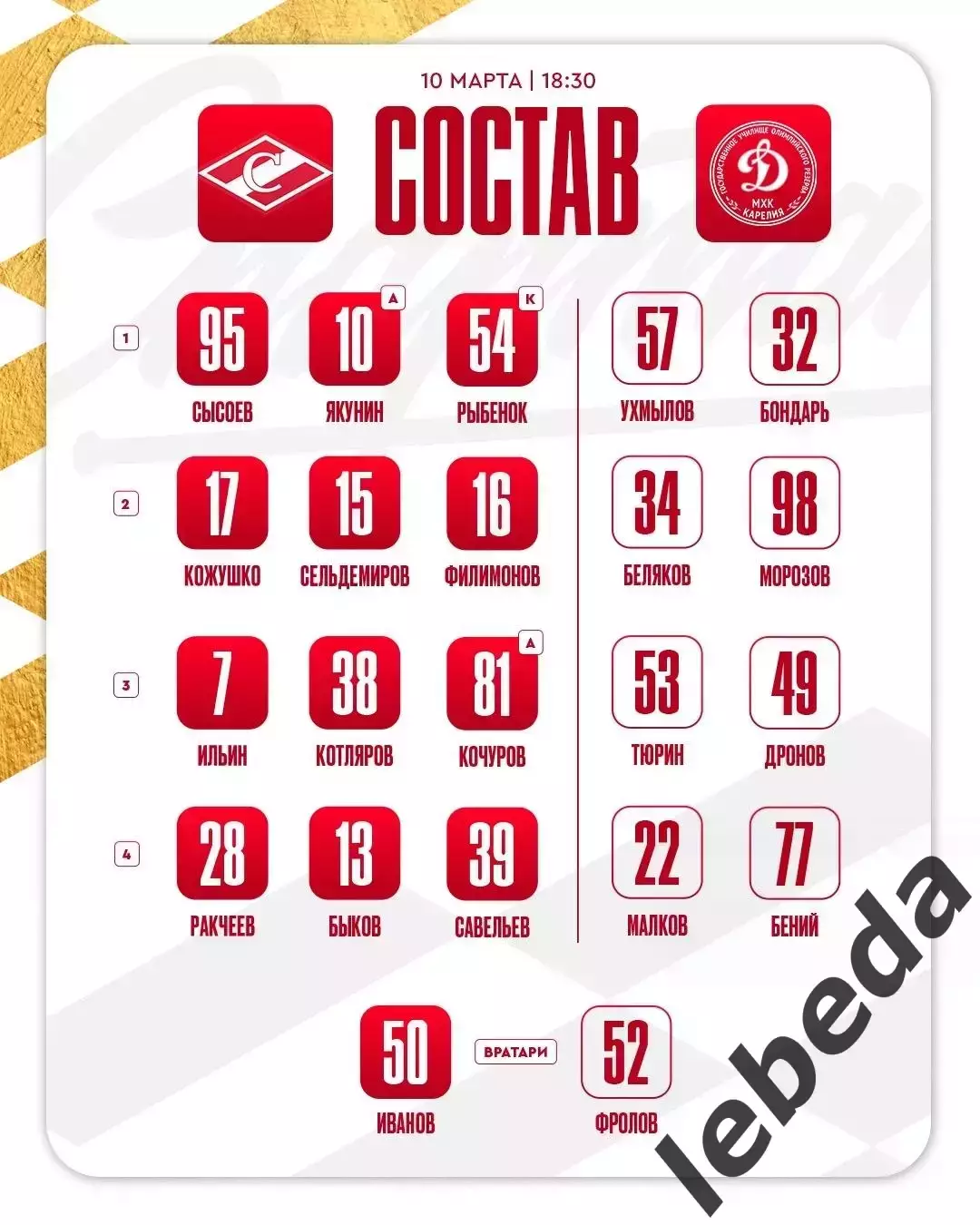 МХК Спартак Москва - Д-Карелия Кондапога - 2025 / 2026 г. (10.03.26.) 1