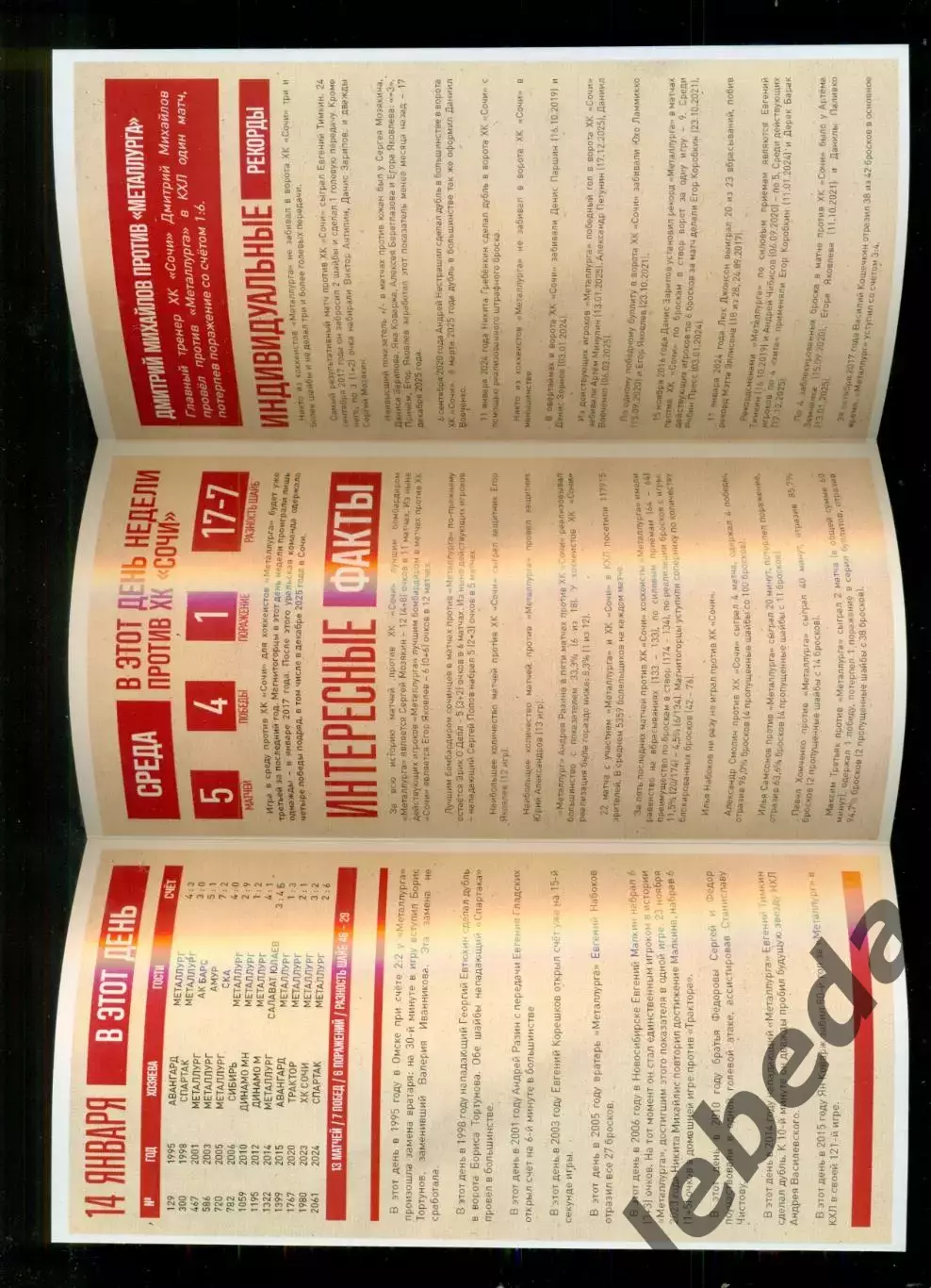 Металлург Магнитогорск - ХК Сочи - 2025 / 2026 г. (17.01.2026.) 1