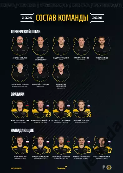 Северсталь Череповец - Локомотив Ярославль - 2025 / 2026 г. (28.11.25.) Официал. 1