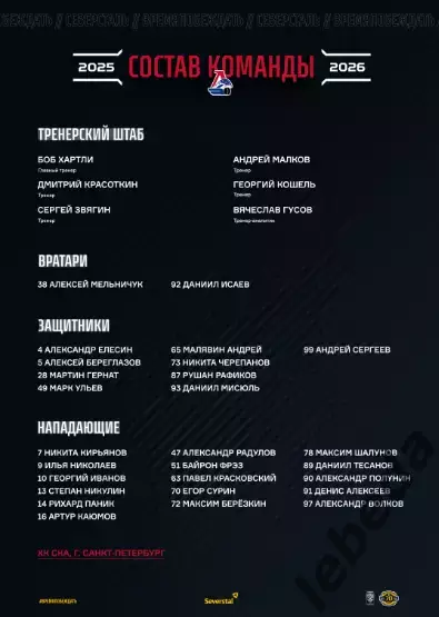 Северсталь Череповец - Локомотив Ярославль - 2025 / 2026 г. (28.11.25.) Официал. 3