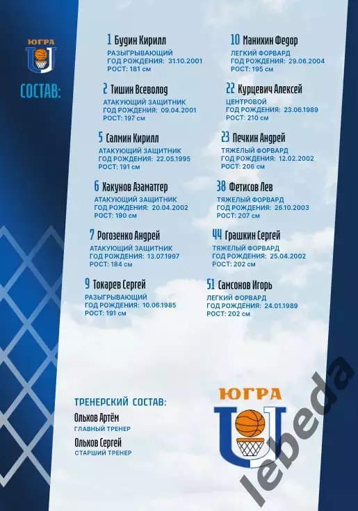 БК Динамо Уфа - Югра Сургут - 2025 / 2026.(28.03.26.) Официальная. 3