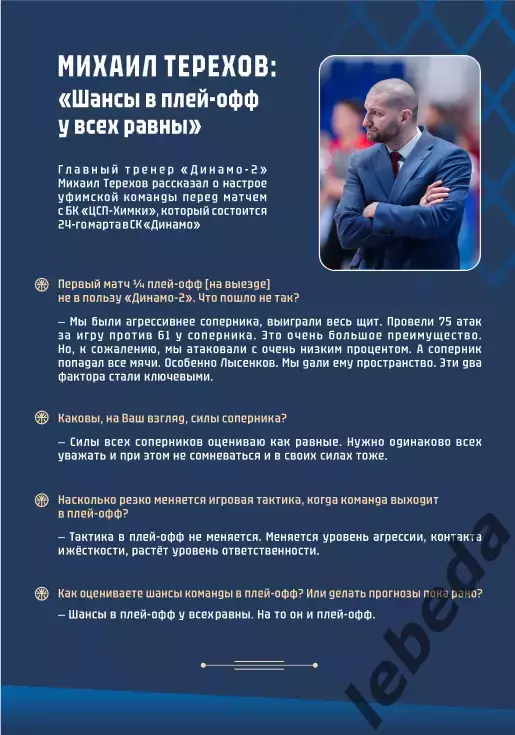 БК Динамо Уфа - ХИМКИ- 2025 / 2026.(24.03.26.) Официальная. 1