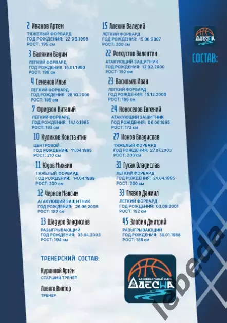 БК Динамо Уфа - Динамо Брянск - 2025 / 2026.(1.04.26.) Официальная. 2