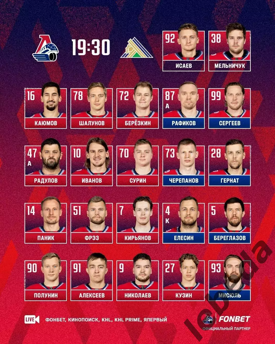 Локомотив Ярославль - Салават Юлаев Уфа - 2025 / 2026. (8.04.26.) Плей-офф №1 2