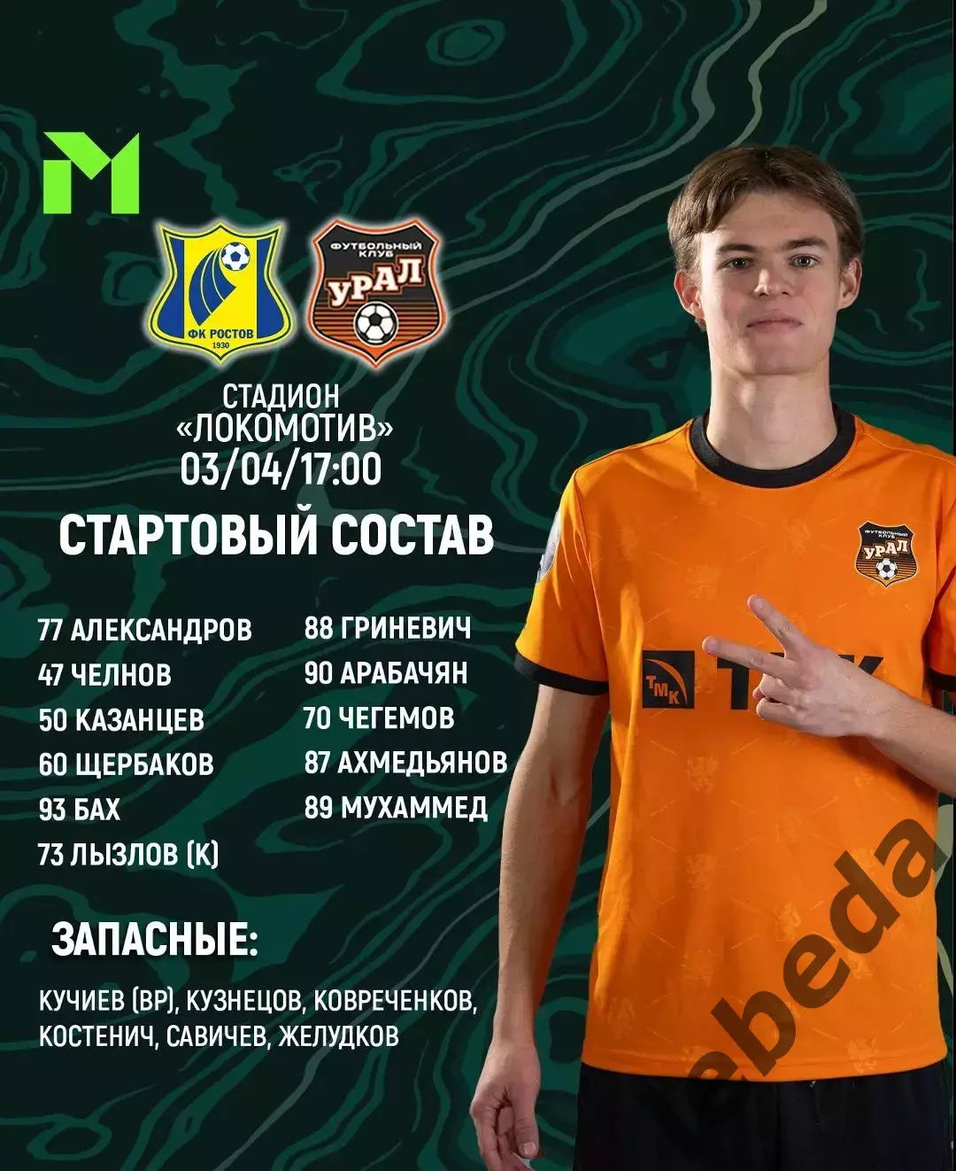 ФК Ростов (Молод.) - Урал (Молод.) - 2025 / 2026 г. (3.04.26.) 1