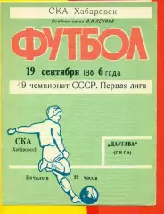 СКА Хабаровск - Даугава Рига - 1986 год (19.09.86.)