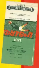 Металлург Запорожье - Строитель Ашхабад - 1971 год.(29.08.71.)