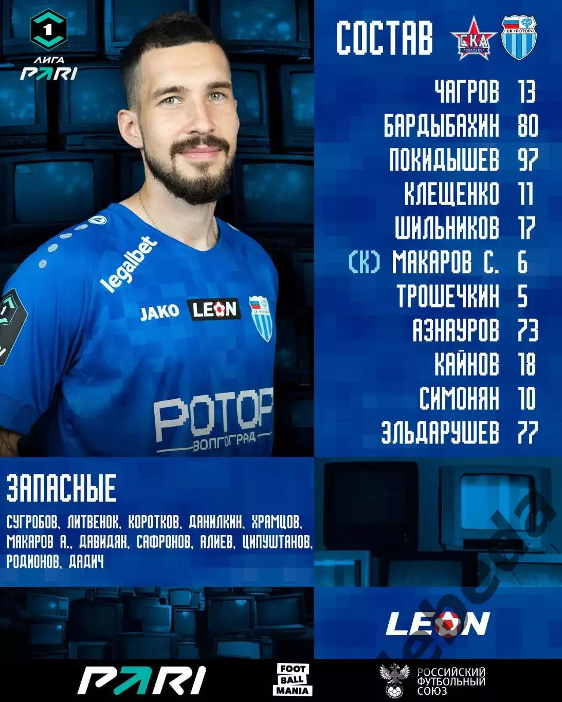 СКА Хабаровск - Ротор Волгоград- 2025 / 2026 год. (18.04.26.) 1