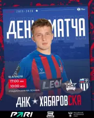 СКА Хабаровск - Ротор Волгоград- 2025 / 2026 г. (18.04.26.)