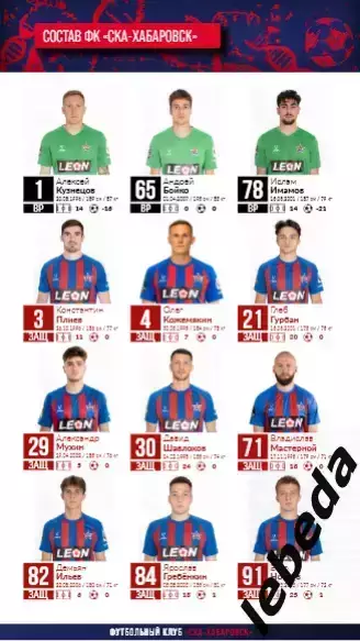 СКА Хабаровск - Ротор Волгоград - 2025 / 2026 г. (18.04.26.) Официальная. 3