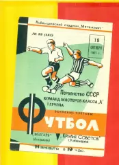 Крылья Советов Куйбышев - Волгарь Астрахань - 1971 г.(19.10.71.)