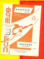 Текстильщик Иваново - Молдова Кишинев - 1971 г.(17.07.71.)