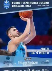 БК Динамо Уфа - Челбаскет Челябинс - 2025 / 2026.(22.04.2026.) матч за 3-место