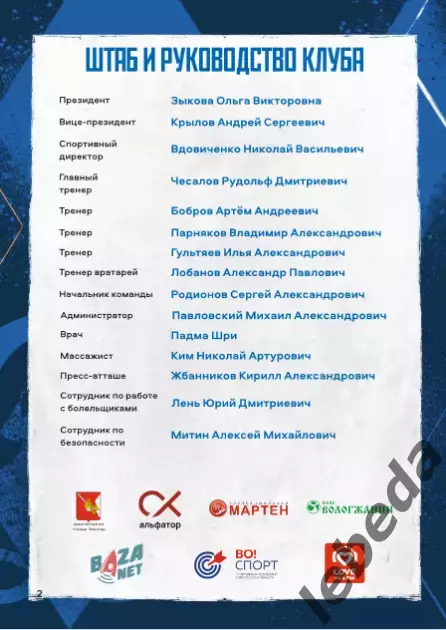 Динамо Вологда - Зенит-2 Санкт-Петербург - 2025 год. (28.09.25.) 1