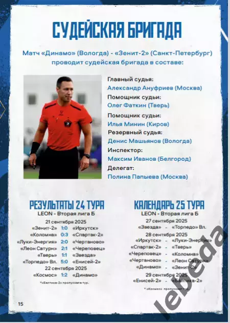 Динамо Вологда - Зенит-2 Санкт-Петербург - 2025 год. (28.09.25.) 6