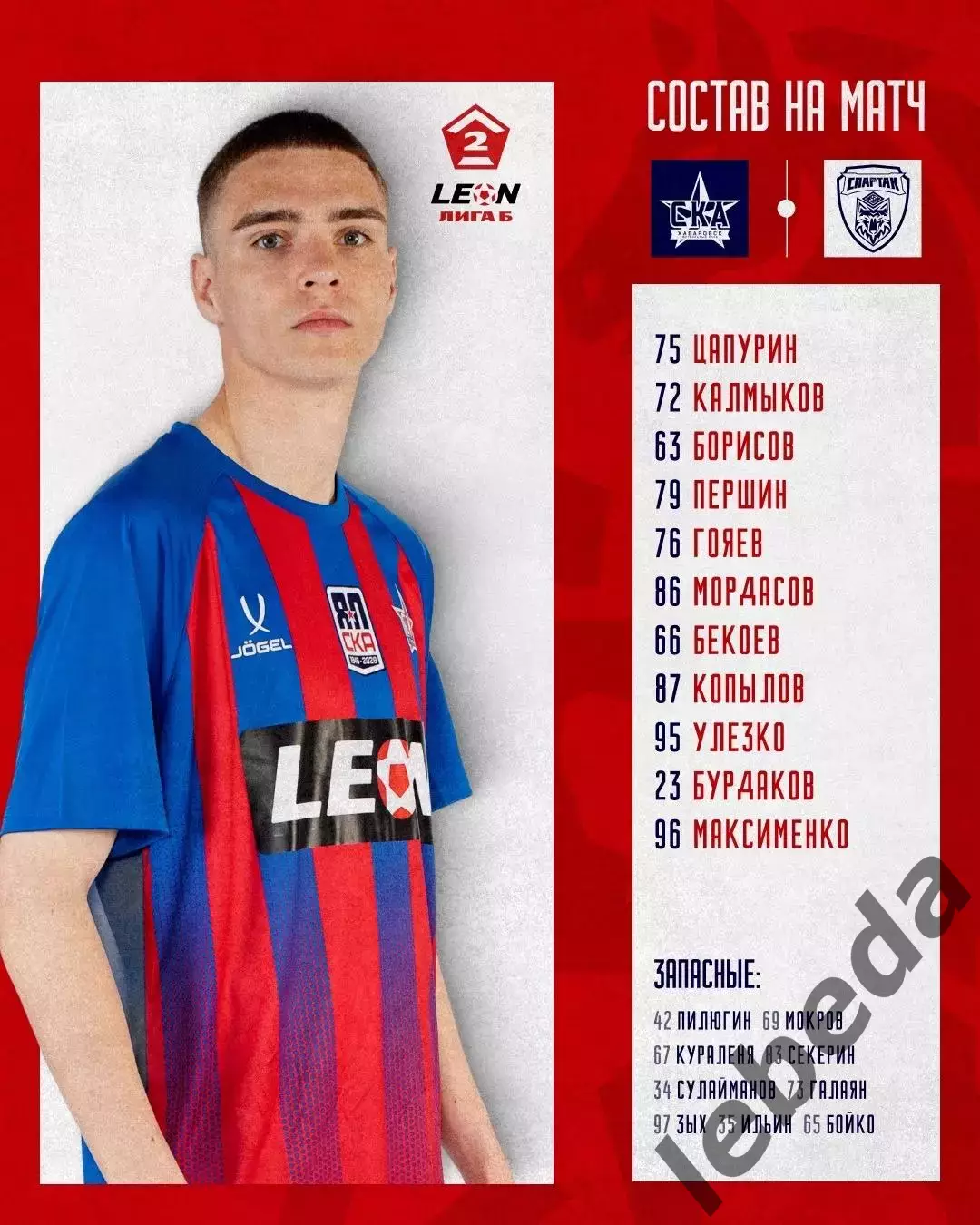 СКА-2 Хабаровск -Спартак Тамбов - 2025 / 2026 год. (11.04.26.) 2