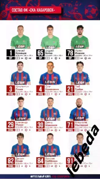 СКА Хабаровск - Ротор Волгоград - 2025 / 2026 г. (18.04.26.) Официальная. 3