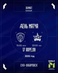 Ахмат Грозный (молод.) - СКА Хабаровск (Молод.) - 17.04.26 г.