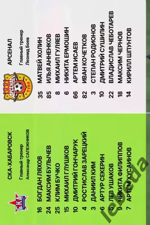 СКА Хабаровск (Молод.) - Арсенал Тула - 24.04.26 год. 3